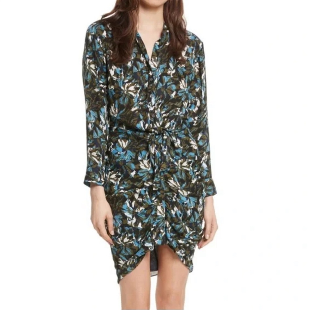 VERONICA BEARD Georgina Silk Dress Button Sz 4
